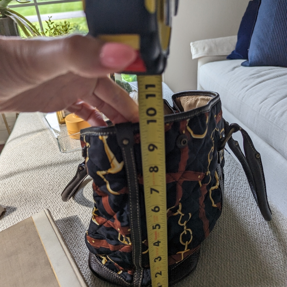 J. Crew Sample Equestrian Bit Pattern Tote, Brass Hardware - Picture 11 of 12
